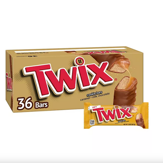 Twix Caramel Cookie Chocolate - 36 unidades de 50g cada