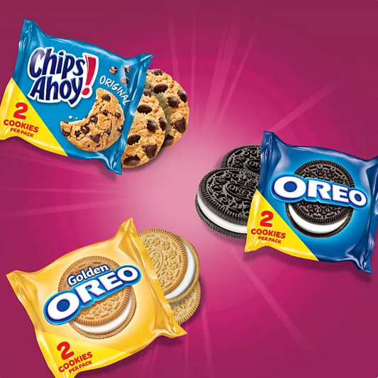 Biscoitos Nabisco Sweet Treats Cookie Oreo e Chips Ahoy! - 60 pacotes