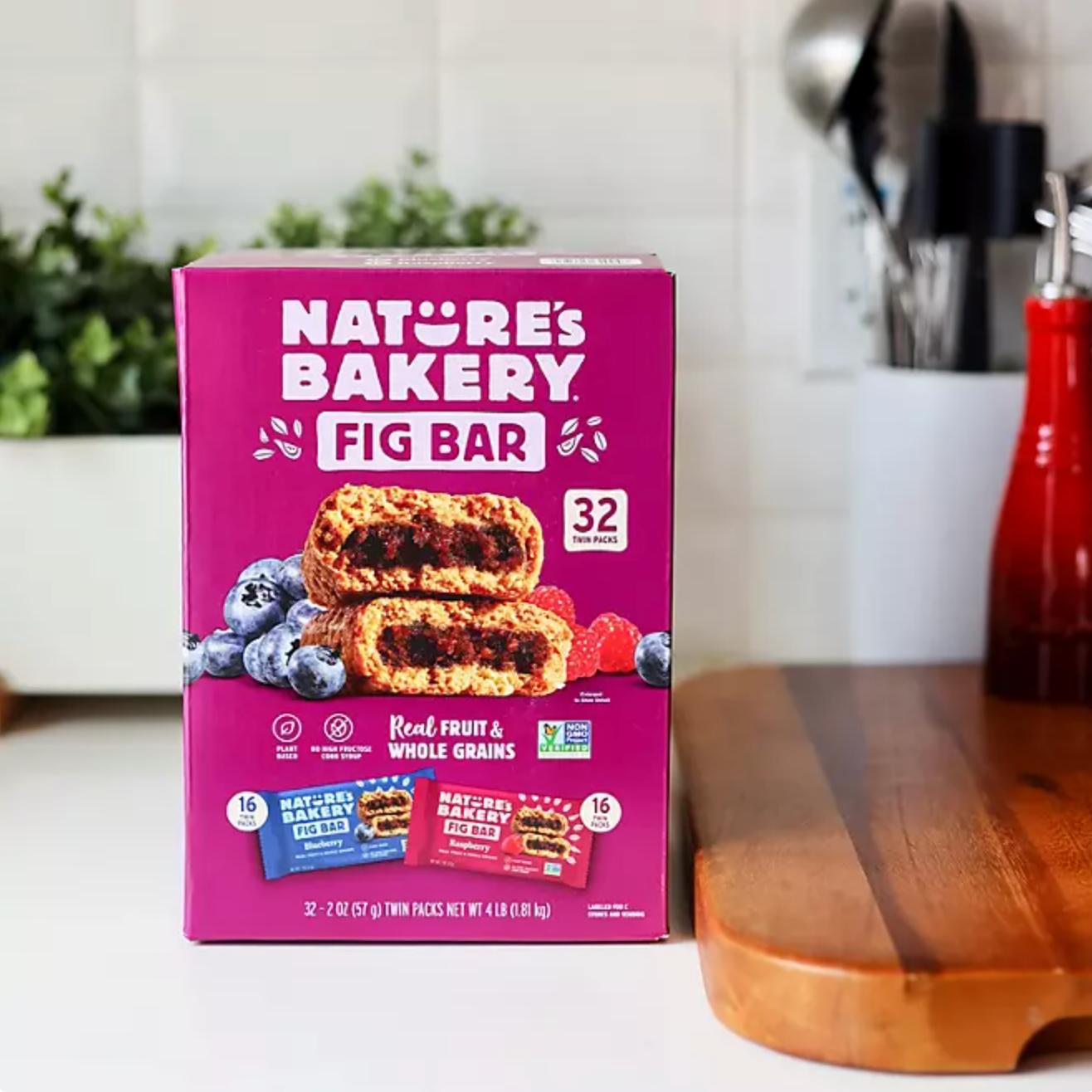 Nature's Bakery Fig Bars - Blueberry and Raspberry - 32 units of 50g